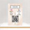Custom Google Review + Instagram 2-in-1 NFC Standee with QR Code - Boost Business Google Reviews