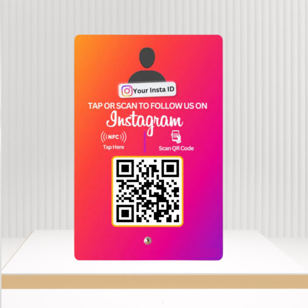 Custom Instagram Follower NFC Standee - Boost Your Instagram