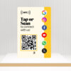 All-In-One Review Standee - NFC & QR Enabled for Google, Facebook, Instagram, X, WhatsApp, YouTube