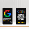 Google Review NFC Card - Black PVC with QR Code & Dashboard Access