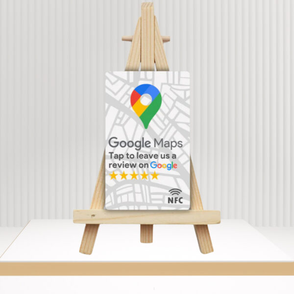 Google Review NFC Card Maps Edition with Stand - Business Google Review Booster