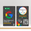 LED Google Review NFC Card - Boost Business Google Reviews with Tap or Scan