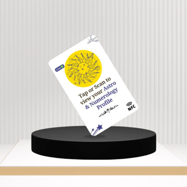 Live Vedic Astro Card - NFC & QR Enabled for Daily Panchang, Horoscope & Kundli