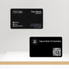 NFC & QR-Enabled Business Card - Custom Black Metal Edition