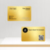 NFC & QR-Enabled Business Card - Custom Golden Metal Edition