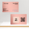 NFC & QR-Enabled Business Card - Custom Rose Gold Metal Edition