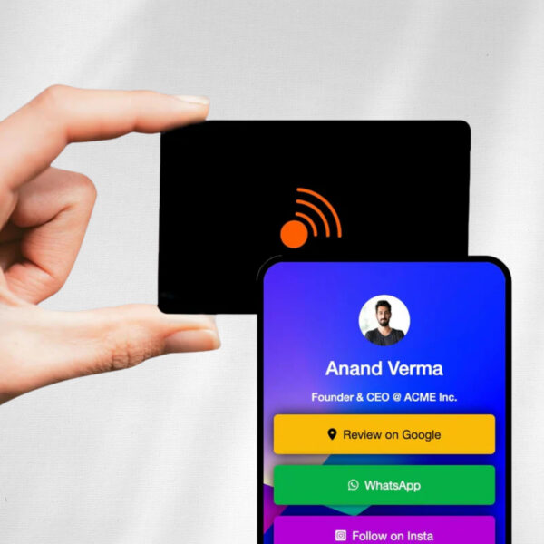 NFC & QR-Enabled Business Card - Smart Digital Visiting Card for Instant Contact Sharing